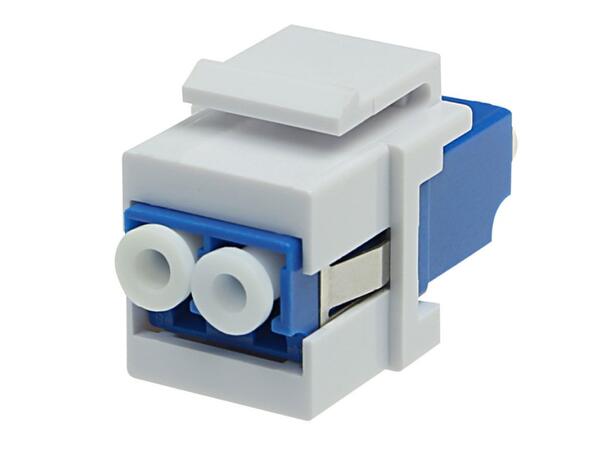 Adapter keystone SM LC-DPX Blå Keramisk styrehylse 