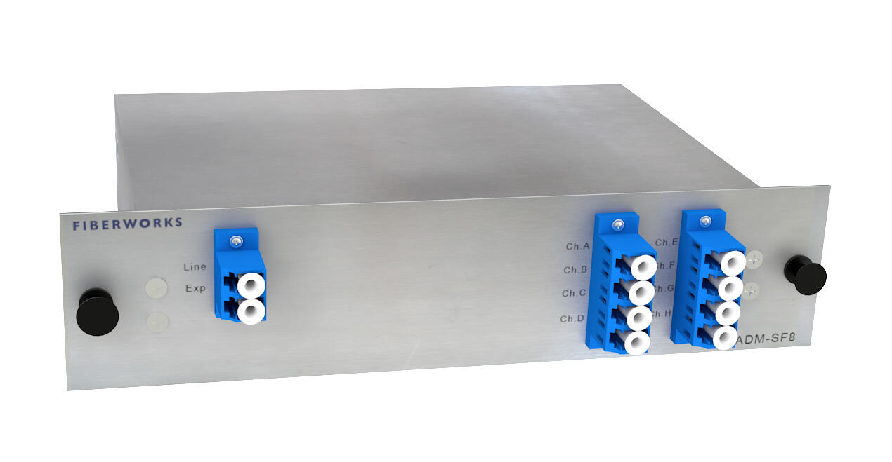 F-DOADM-SF4-LU-xxyy Fiberworks AS  Fiberworks 4 ch. DWDM OADM Single Fiber east+west, LC