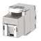 CU-KS-STP-CAT6A-ML Fiberworks AS  Keystone Jack RJ45 STP Cat.6A/Klasse EA Skjermet 180°, verktøyfri med lukker