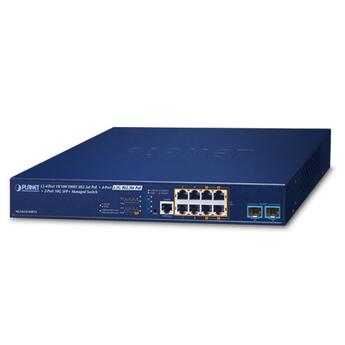 PLN-MGS-6320-8HP2X PLANET MGS-6320-8HP2X PLANET L3 8x 100M/1G/2.5G 802.3at PoE+ 2x 10G SFP+, Managed Multigigabit Switch