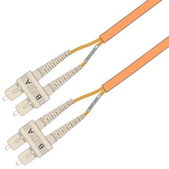 P-OM1-D5O-SCP-SCP-xx Fiberworks AS  Snor MM DPX Forsterket SC/PC-SC/PC xx m 62,5/OM1 3x5mm Oransje