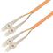 P-OM1-D5O-SCP-SCP-xx Fiberworks AS  Snor MM DPX Forsterket SC/PC-SC/PC xx m 62,5/OM1 3x5mm Oransje