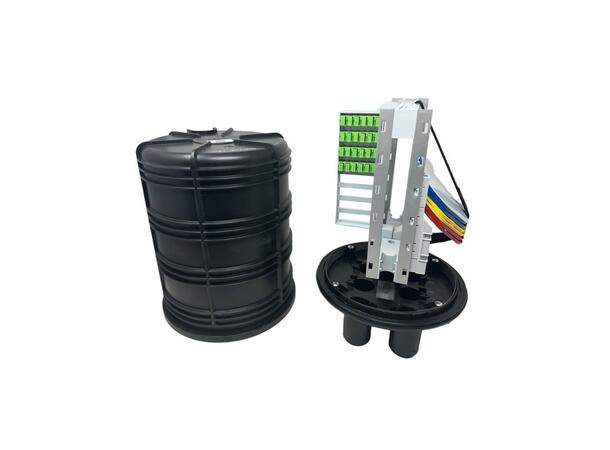 Splice closure OFCL, size A Round, with patchfield, empty 