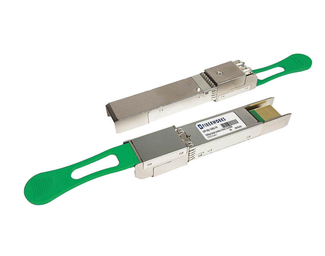 SFP-DD-100G-FR Fiberworks AS  SFP-DD, 100GBASE-FR, DDM, 2km 1310nm, 4dB, SM, LC