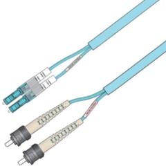 Snor MM DPX Forsterket LC/PC-ST/PC xx m 50/OM3 BIF 3x5mm Aqua