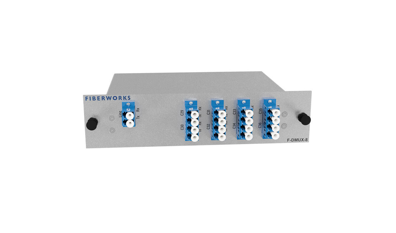 F-DMUX-8-LL-2936-LU Fiberworks AS  Fiberworks 8 ch. DWDM Mux+Demux Low Loss ITU ch. C29-C36, 100 GHz, LC/UPC