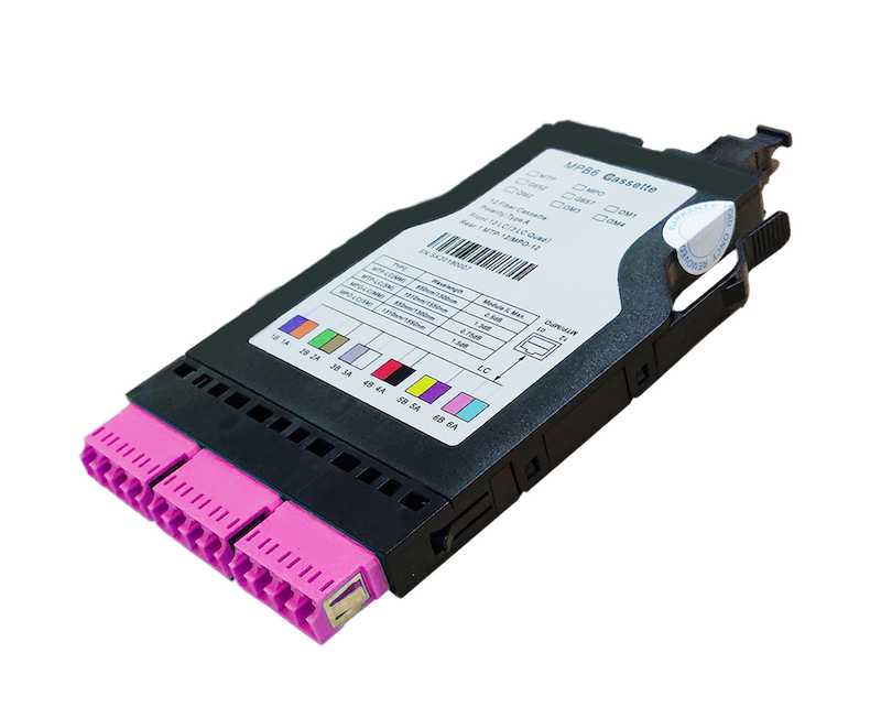 MPB6-KEO4-1M1Mf12LU Fiberworks AS  MPB6 Moduel MPO12(m)-12xLC/PC MM OM4 Pol. U1. Elite Low Loss. B90