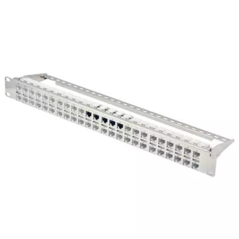 CU-1UKS-S48 Fiberworks AS  Panel 1U 48 port Keystone uten moduler