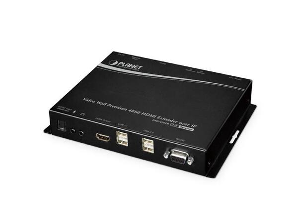 HDMI 4K Extender Receiver over IP w/PoE 4K/60 UHD Digital Signage, PD powered 
