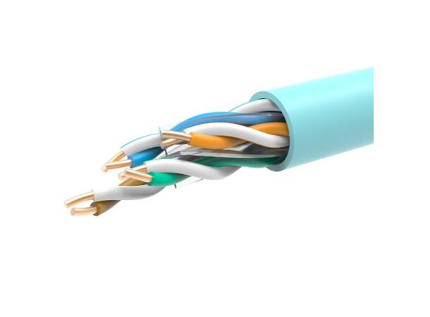 Kabel Cat.6A U/UTP 500Mhz AWG23, Lys blå 305m rull-i-boks, CPR Dca-S2,d2,a1 