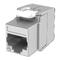 CU-KS-STP-CAT6A-UL Fiberworks AS  Keystone Jack RJ45 STP Cat.6A/Klasse EA Skjermet 180°, verktøyfri
