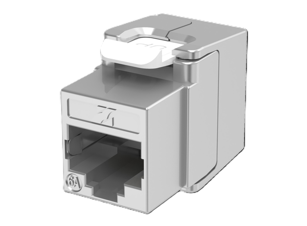 Keystone Jack RJ45 STP Cat.6A/Klasse EA Skjermet verktøyfri 