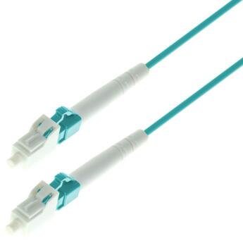 P-OM3-S2A-LCP-LCP-xx Fiberworks AS  Snor MM  SPX LC/PC-LC/PC xx m 50/OM3 BIF &#248;2mm Aqua