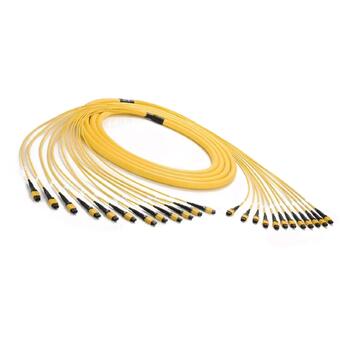 P-A1-M9Y-4M1FaM1F200 Fiberworks AS  Trunk SM 4xMPO12/APC(f)/(f) Pol A, 200 m 9/OS2 G.657.A1, 4x &#248;3mm Gul, Elite