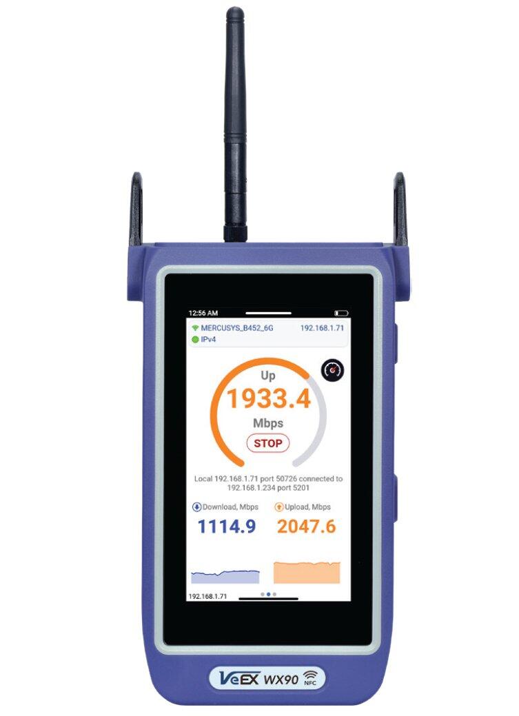 VX-WX90-SA VeEX Z05-09-001P WX90 - Wi-Fi Expert Test Toolkit WiFi Scan, Spektrum analysator