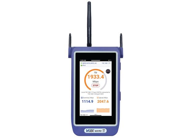 WX90 - WiFi6/6eTest Toolkit (WTT) WiFi Scan, Spektrum analysator 