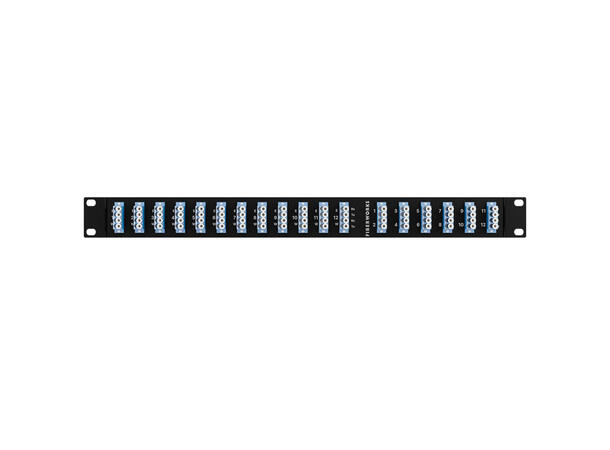 Fiberworks Network Tap, 50% mon. 12 taps SM 9/125, IL 3.5 dB, 1U 19", LC/UPC 