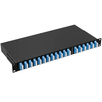 F-TAP-12-5050-LU Fiberworks AS  Fiberworks Network Tap, 50% mon. 12 taps SM 9/125, IL 3.5 dB, 1U 19", LC/UPC