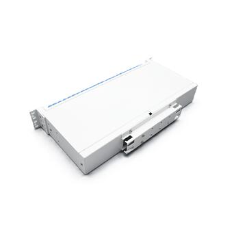 SP-FP20-36LCQ-E Fiberworks AS  Panel 2U 19"/ETSI for 36 LC-QUAD (144F) Teleskopskinner. Med installasjonsett