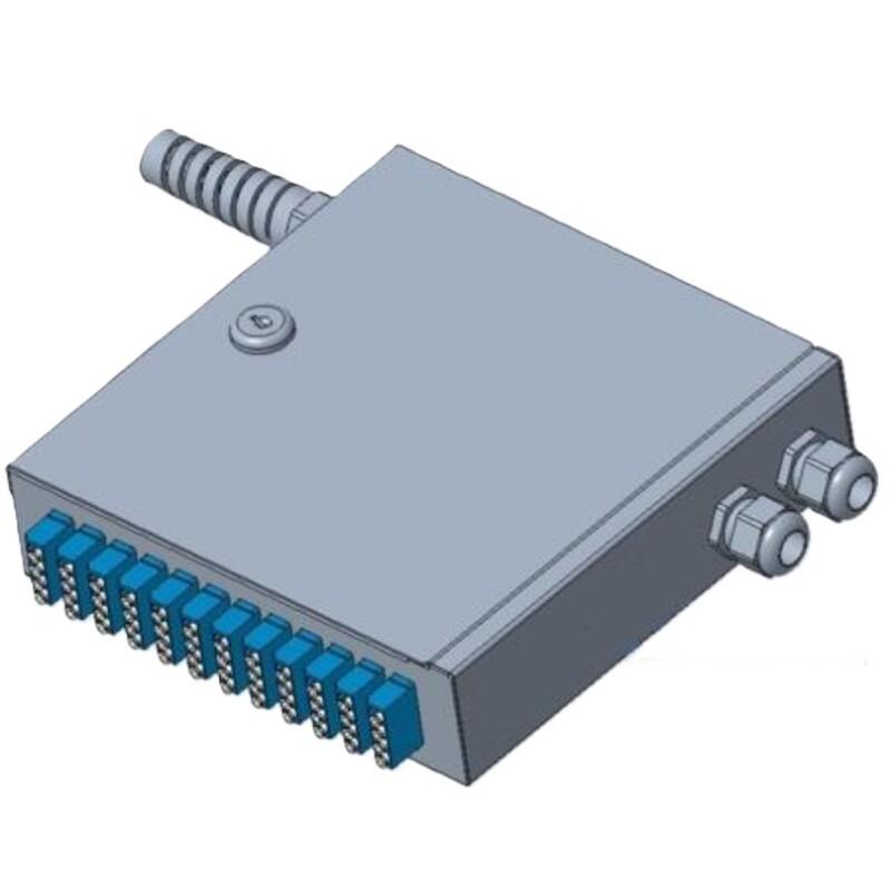 SP-DIN-BOKS-48 Fiberworks AS  Veggboks DIN Ultra 24/48F For montering på vegg eller DIN skinne