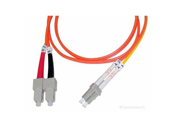 Patchcord mode conditioning LC/PC-SC/PC MM 62,5/125, Duplex ø3 mm xx meter LC=SM 