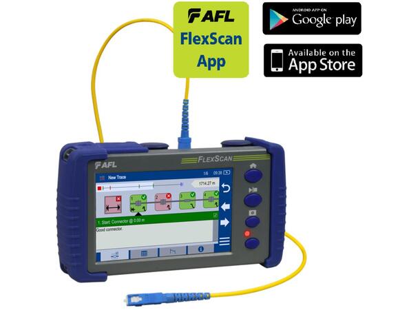 AFL FS300-323 PON HDR OTDR, mikroskop 1310/1550/1625nm, WF/BT, SC/APC Pro kit 