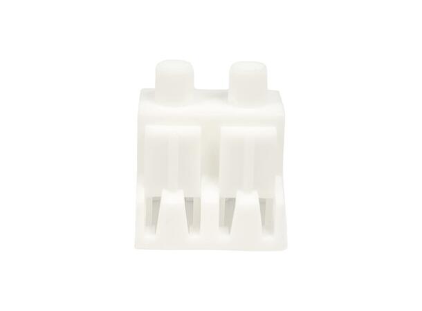 Connector dust-cap LC-DPX, 100 pcs/bag Lockable, White 