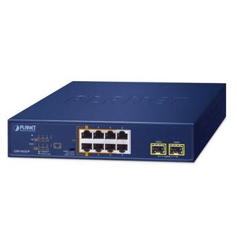PLN-GSD-1022UP PLANET GSD-1022UP PLANET 8x POE++ GigE, 2x SFP Gigabit umanaged Ethernet Switch, AC