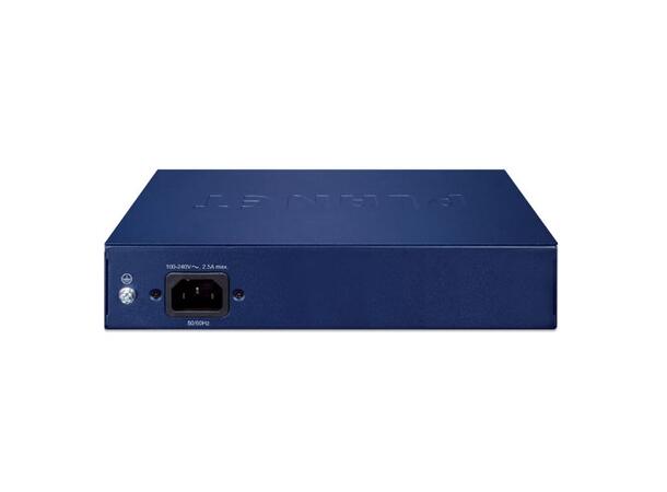 PLANET 8x POE++ GigE, 2x SFP Gigabit umanaged Ethernet Switch, AC 