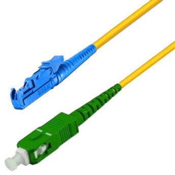 P-7A2-S2Y-E2U-SCA-07 Fiberworks AS  Snor SM SPX E2000/UPC-SC/APC 7 m 9/OS2 G.657.A2 &#248;2mm Gul