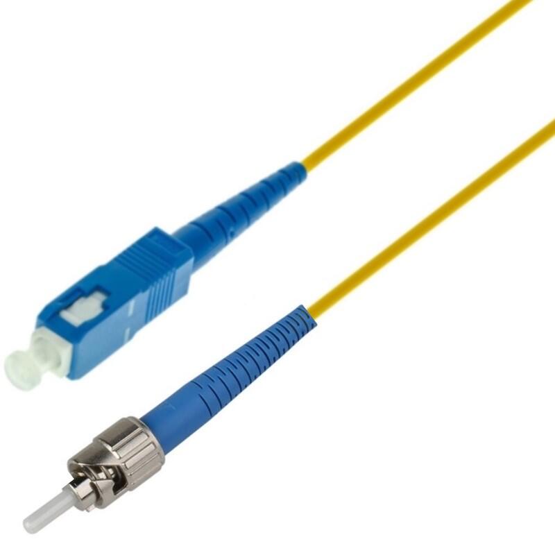 P-SM9-S2Y-STU-SCU-05 Fiberworks AS  Snor SM SPX ST/UPC-SC/UPC 5 m 9/OS2 G.657.A2 ø2mm Gul