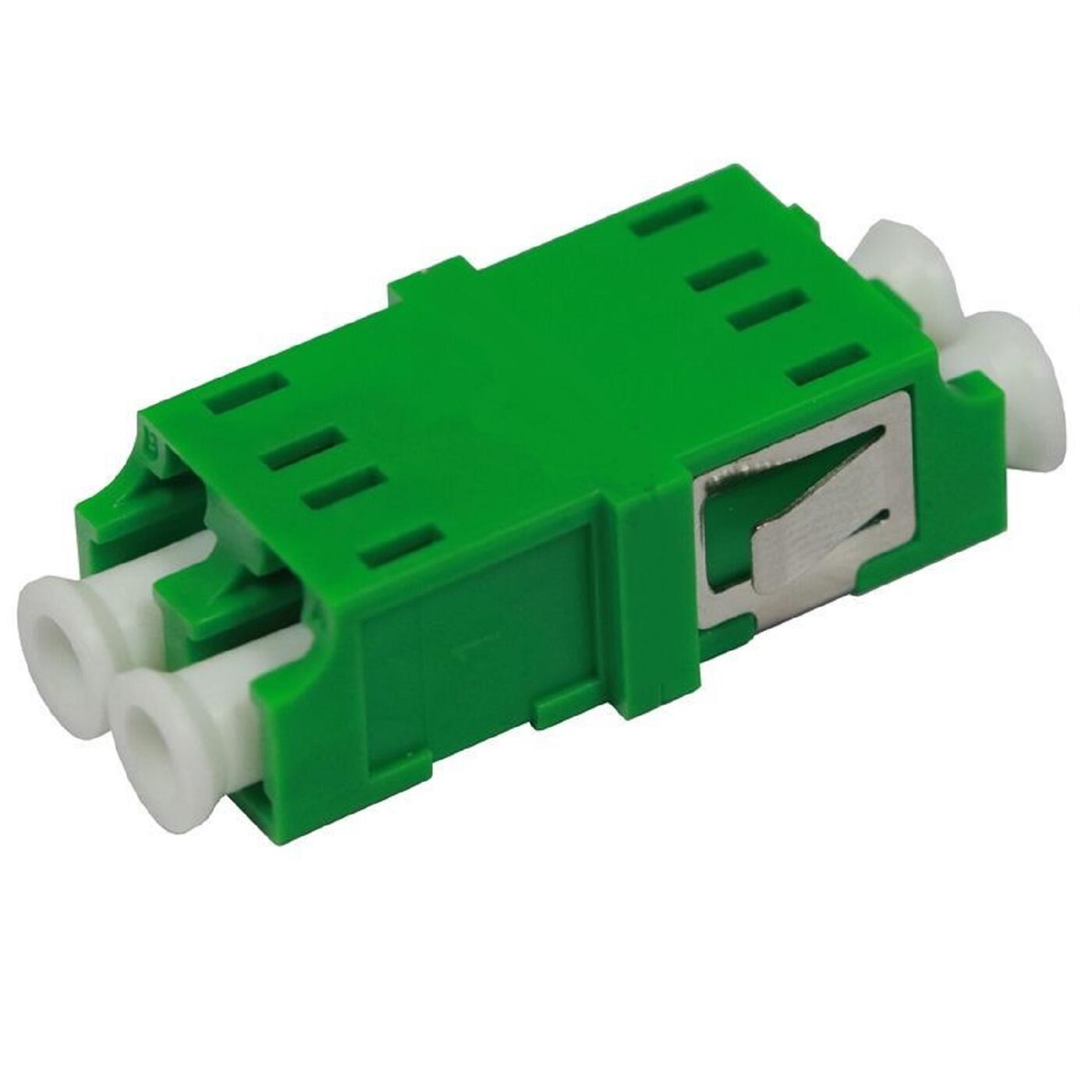ADA-LCAPCUDGREEN/FL Fiberworks AS  Adapter SM LC/APC-DPX Grønn Uten flens, metall klips, keramisk hylse