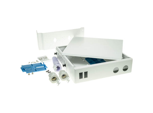 DIN-boks Maxi preterm G8 E2A-Åpen 10 m E2000/APC i DIN Boks, åpen ende B 