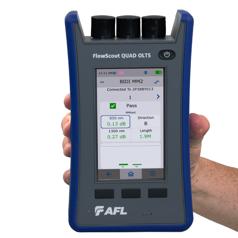 TM-AFL-DFLT-LC  DFLT-KIT-0001MR FlowScout® QUAD OLTS Certification Test Tier 1 OLTS serifisering for SM/MM