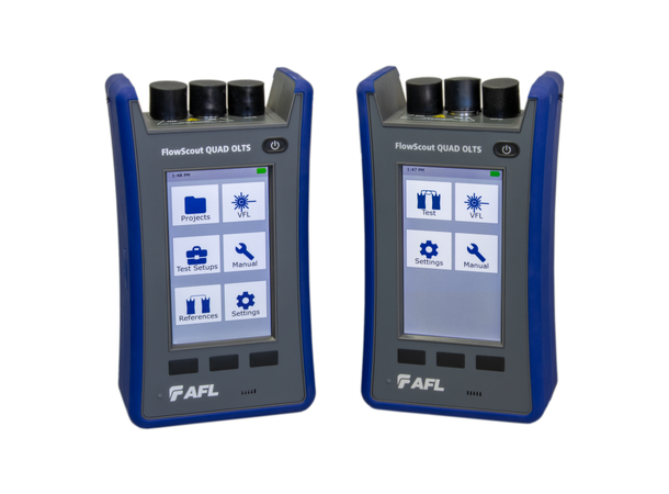 FlowScout® QUAD OLTS Certification Test Tier 1 OLTS serifisering for SM/MM 
