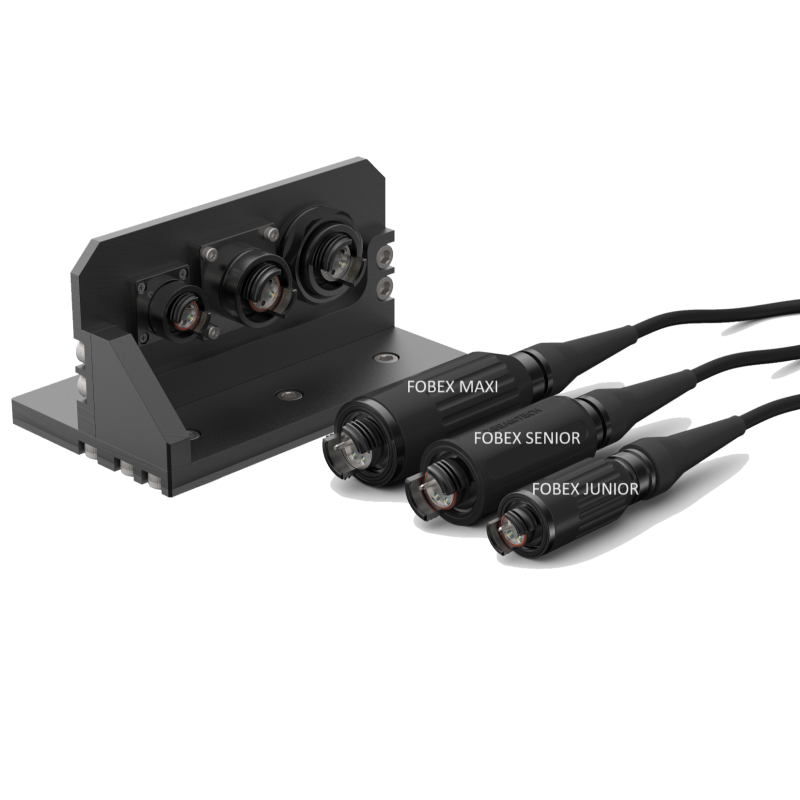 FX-JA9P-0202-4F0-0.5 FOSTEC  Fobex Junior SM 2ch BHD-2xSC/APC 0,5 m G.657.A1. BHD=Bulkhead D-hole