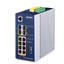 PLANET 8x 1G PoE++, 2x10G SFP+, 2x1G SFP Managed L3 Industrial Switch, DIN