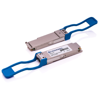 QSFP28-LR4-AT Fiberworks AS For stacking port QSFP28, 100GBASE-LR4, 4x25.8 Gbps, 10km 1310nm, 6dB, SM, LC, Allied Telesis