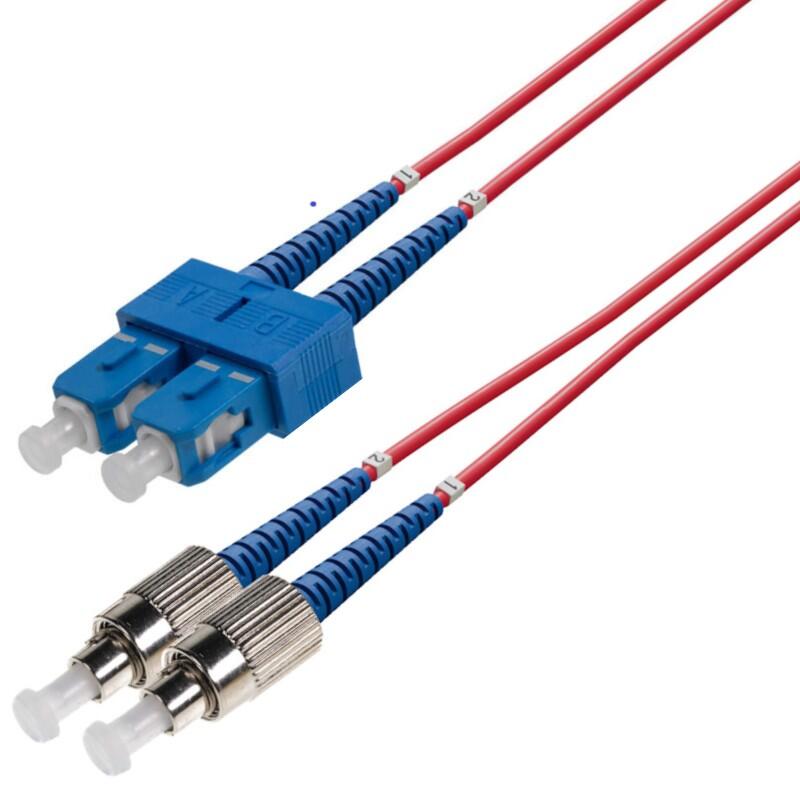 P-SM9-D2R-SCU-FCU-02 Fiberworks AS  Snor SM DPX SC/UPC-FC/UPC 2 m 9/OS2 G.657.A2 2x ø2mm Rød