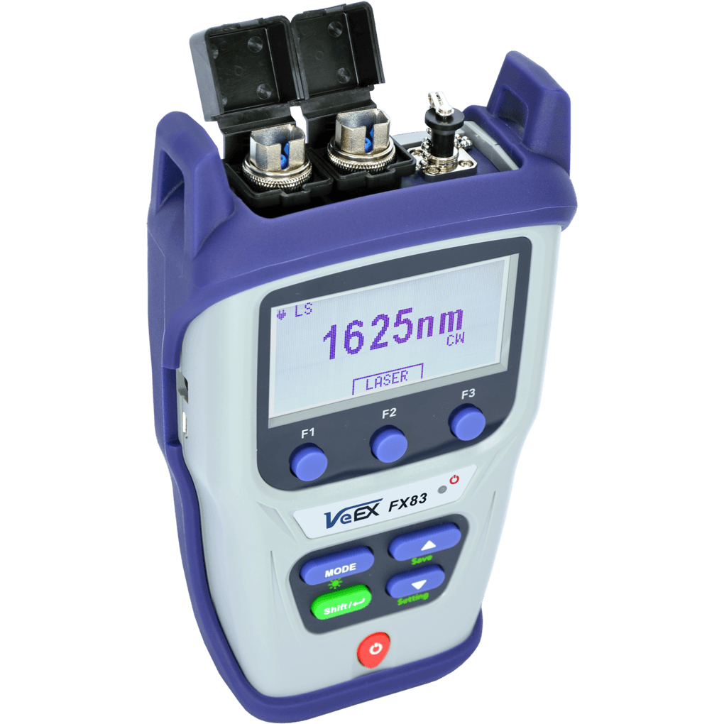 VX-FX83-LS-356 VeEX Z06-99-170P VeEX FX83 OLS lyskilde tre bølgelengder SM 1310/1550/1625nm, SC UPC