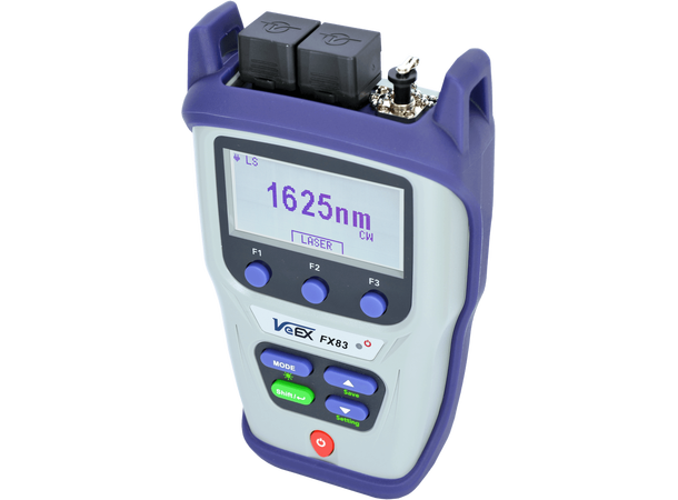 VeEX FX83 OLS lyskilde tre bølgelengder SM 1310/1550/1625nm, SC UPC 