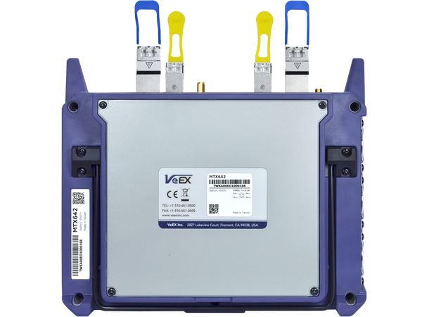 VeEX MTX642 - 2x400GE multi-service håndholdt testplattform 
