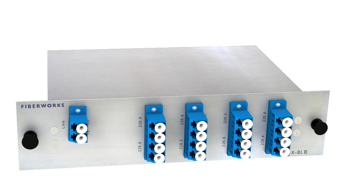 F-OMUX-16-LU Fiberworks AS  Fiberworks 16 ch. O-band DWDM Mux+Demux O-band 228.4-231.4 THz, 200GHz, LC/UPC