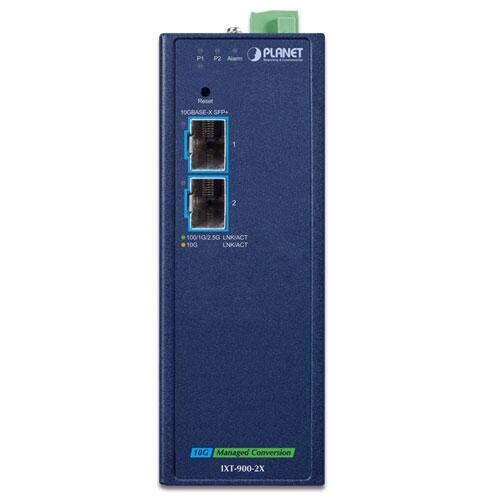 MC-PLANET-IXT-900-2X PLANET IXT-900-2X IXT-900-2X Ind. 10G Media Converter 2x 10G SFP+ ports, managed