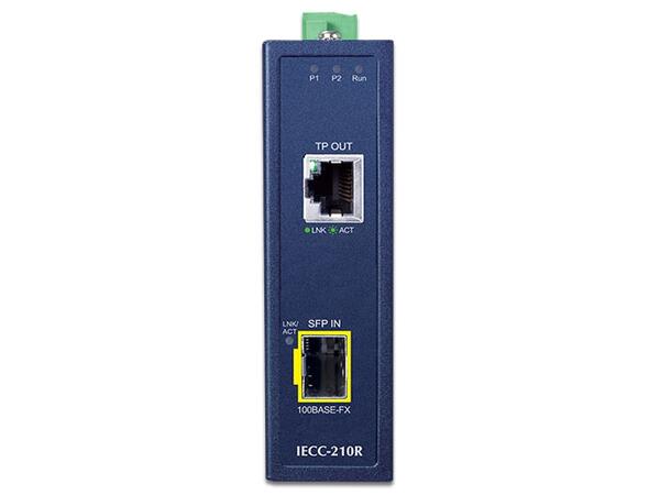 Industrial EtherCAT Media Converter Kit IECC-210T + IECC-210R, 1x RJ45, 1x SFP 