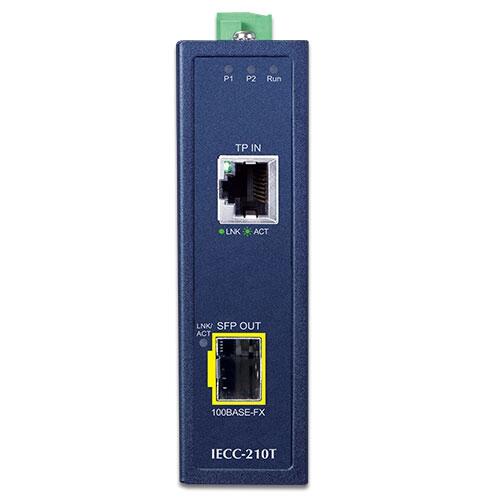MC-PLANET-IECC-210-K PLANET IECC-210-KIT Industrial EtherCAT Media Converter Kit IECC-210T + IECC-210R, 1x RJ45, 1x SFP