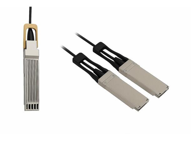 OSFP Finned 400G to 2x QSFP56 200G DAC Passive, 400GBASE-CR8 