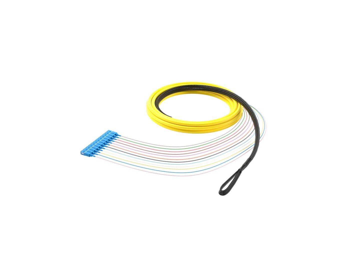 PK-Y12TB-LCU-SCU-023 Fiberworks AS  Preterm SM G12 AXAI LC/UPC-SC/UPC, 23 m 9/OS2 G.657.A1, 900µm haler L=1,8/1,8 m
