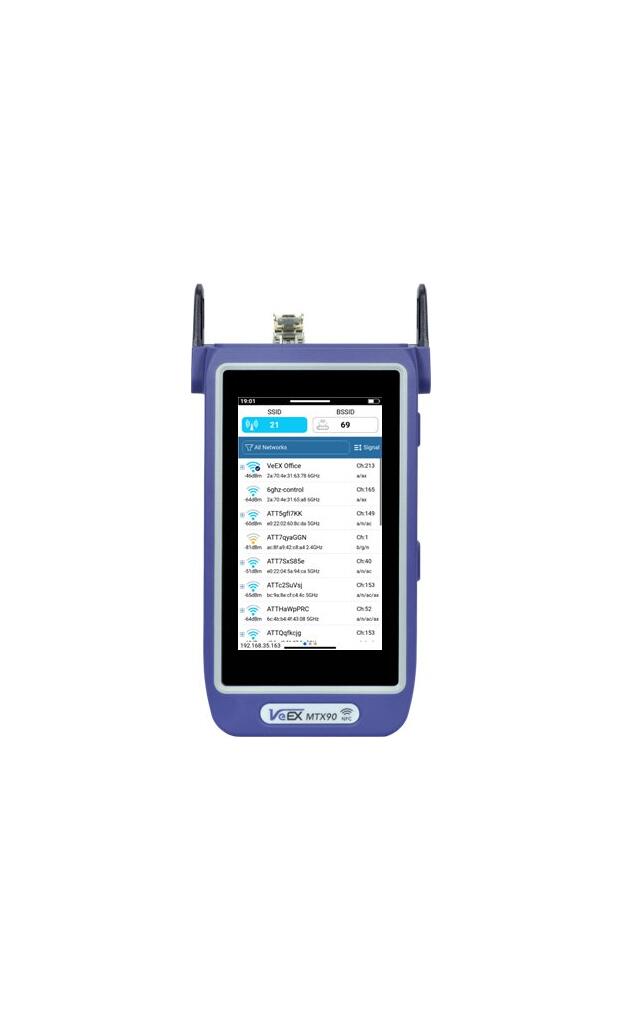 VX-MTX90 VeEX  VeEX MTX90 Multi-Gigabit Ethernet Test 10M-10G Ethernet, WiFi2.4/5/6 GHz, Ookla
