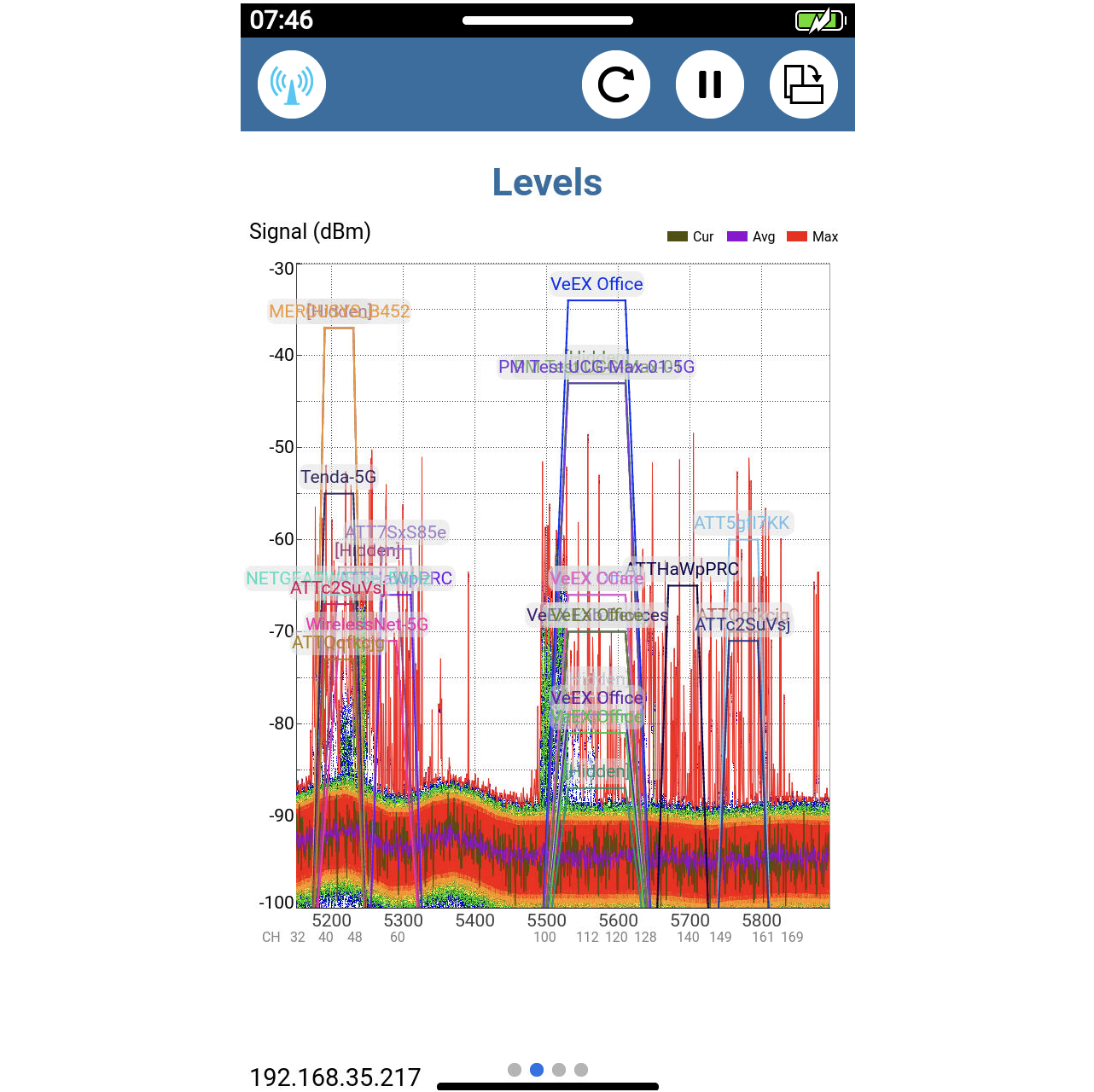 VX-WX90 VeEX  WX90 - Wi-Fi 7 Expert Test Toolkit WiFi Scan, Spektrum analysator